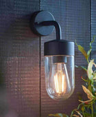 Matt Black Nautical Inspired Exterior Wall Light - The Farthing