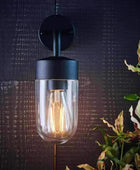 Matt Black Nautical Inspired Exterior Wall Light - The Farthing