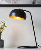 Matt Black Spun Shade Task Lamp - The Farthing