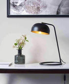 Matt Black Spun Shade Task Lamp - The Farthing