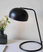 Matt Black Spun Shade Task Lamp - The Farthing