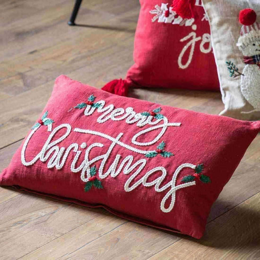 Merry Christmas Cushion Cover - The Farthing