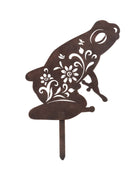 Metal Frog Garden Silhouette Stake - The Farthing