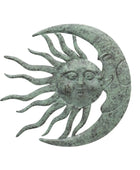 Metal Sun & Moon Face Wall Plaque 2