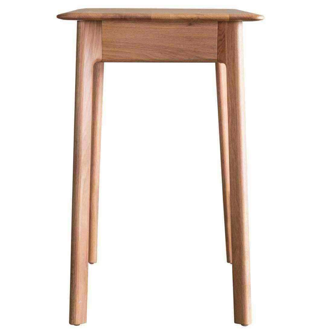 Mid-Century Design Oak Single Drawer Desk - The Farthing