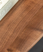 Mid Century Rounded Edge Dark Wood Console Table - The Farthing