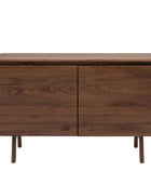 Mid Century Styled Walnut 2 Door Sideboard - The Farthing