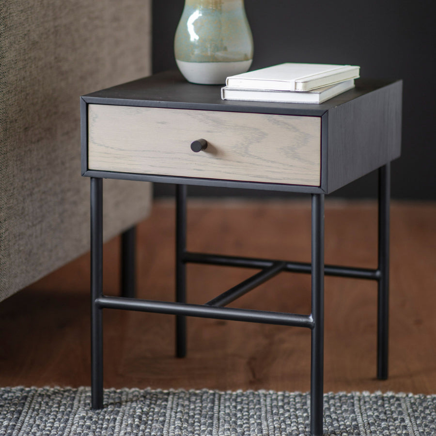 Modern 1 Drawer Bedside Table - The Farthing