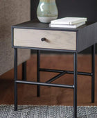 Modern 1 Drawer Bedside Table - The Farthing