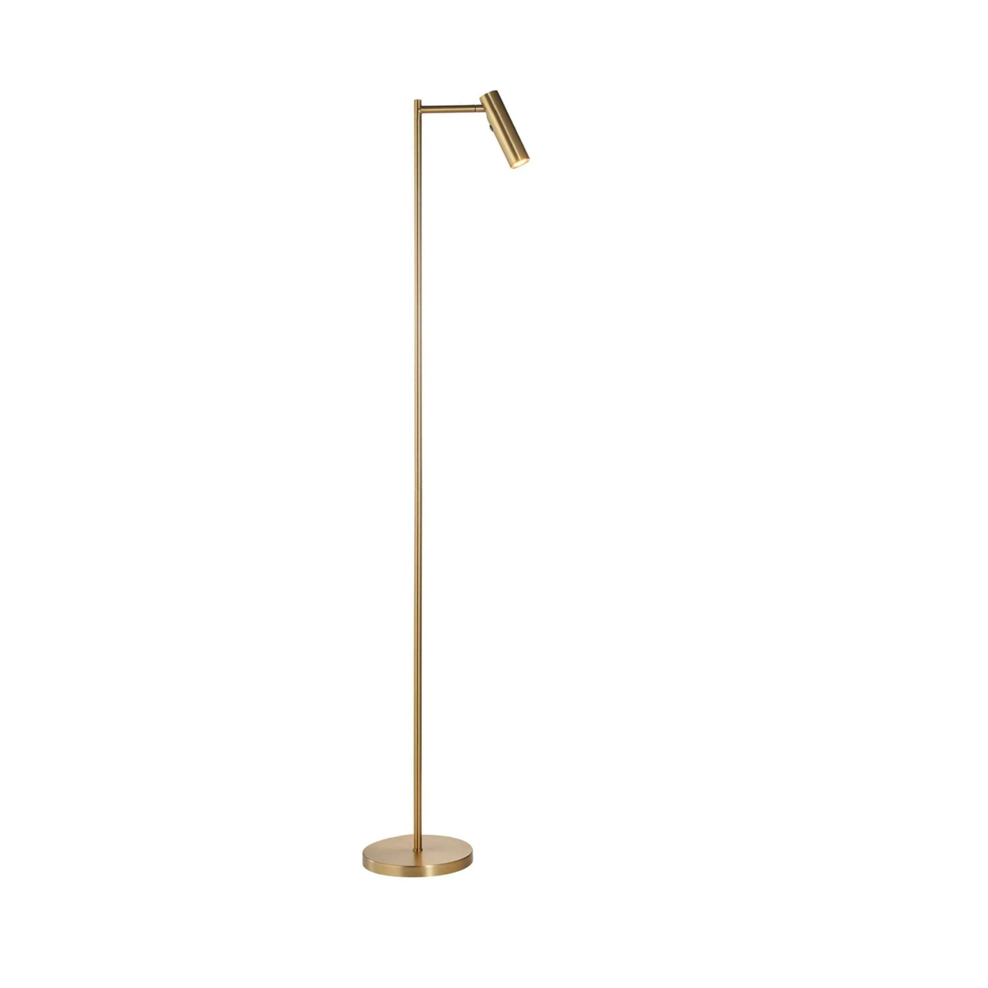 Modern Brass Reader Floor Lamp - The Farthing