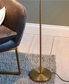 Modern Brass Reader Floor Lamp - The Farthing