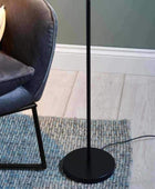 Modern Matt Black Reader Floor Lamp - The Farthing