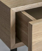 Modern Oak 1 Drawer Bedside Table - The Farthing