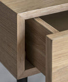 Modern Oak 1 Drawer Bedside Table - The Farthing