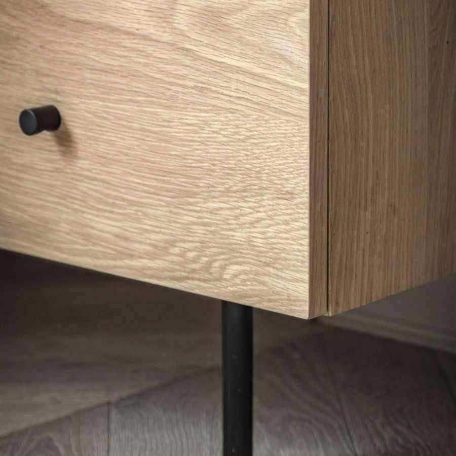 Modern Oak 3 Drawer Chest of Drawers - The Farthing