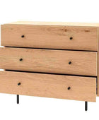 Modern Oak 3 Drawer Chest of Drawers - The Farthing