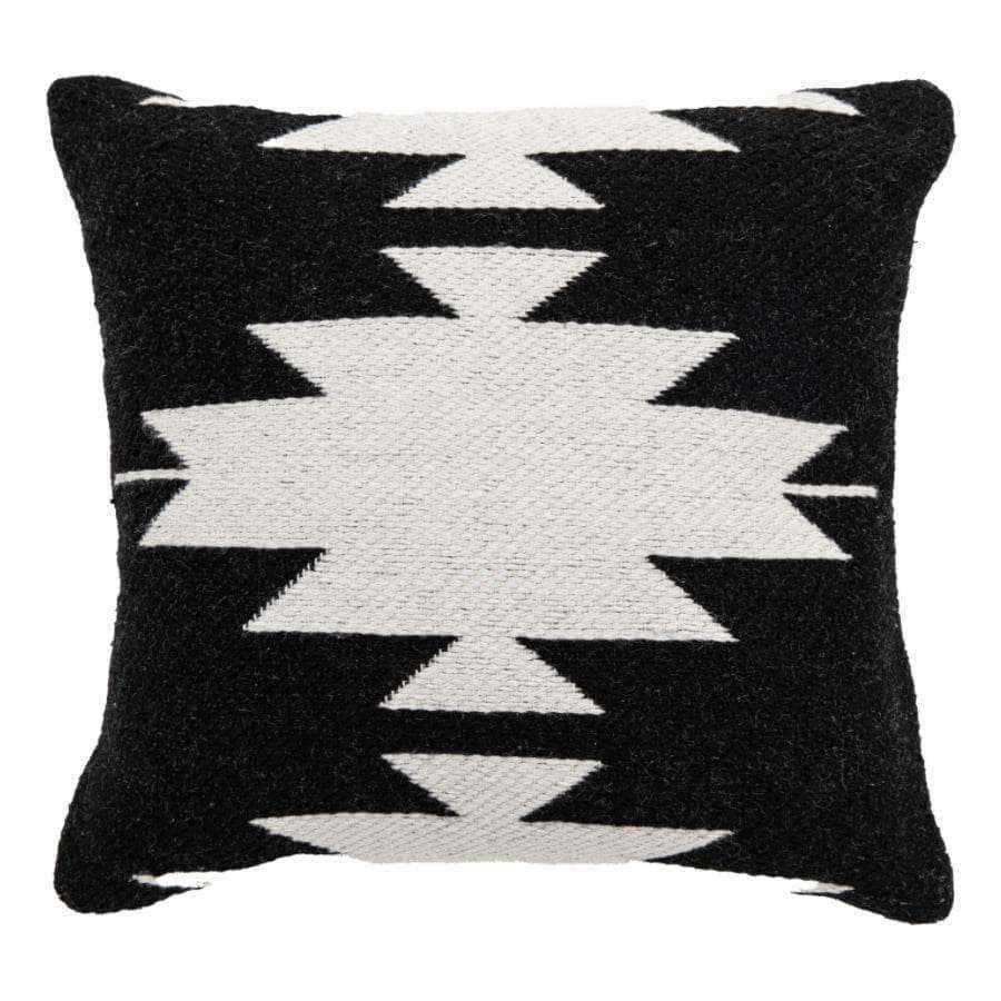 Monochrome Aztec Cushion Cover - The Farthing