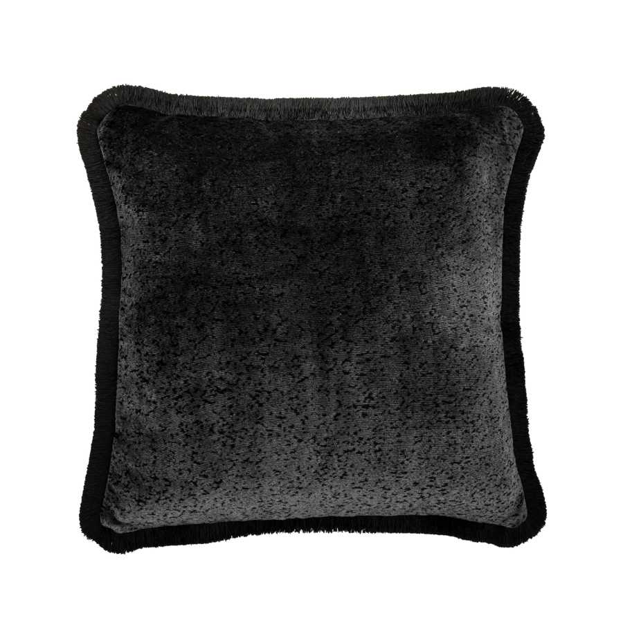 Mottled Velvet Fringed Cushion Cover - choice of colour - The Farthing