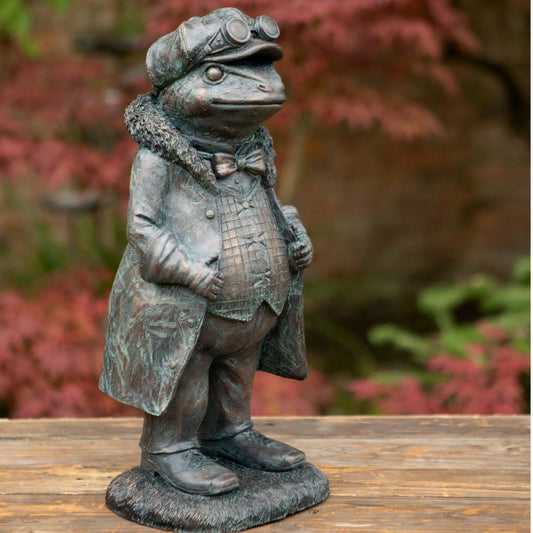 Verdigris Finish Mr Toad Garden Ornament 44