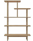 Natural Oak Open Shelf Unit - The Farthing