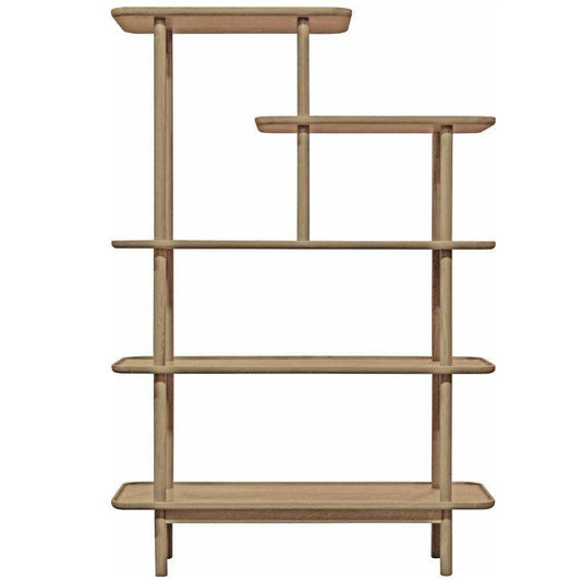 Natural Oak Open Shelf Unit - The Farthing