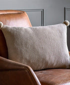 Natural Tone Pom Pom Cushion Cover - The Farthing