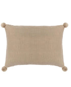 Natural Tone Pom Pom Cushion - The Farthing