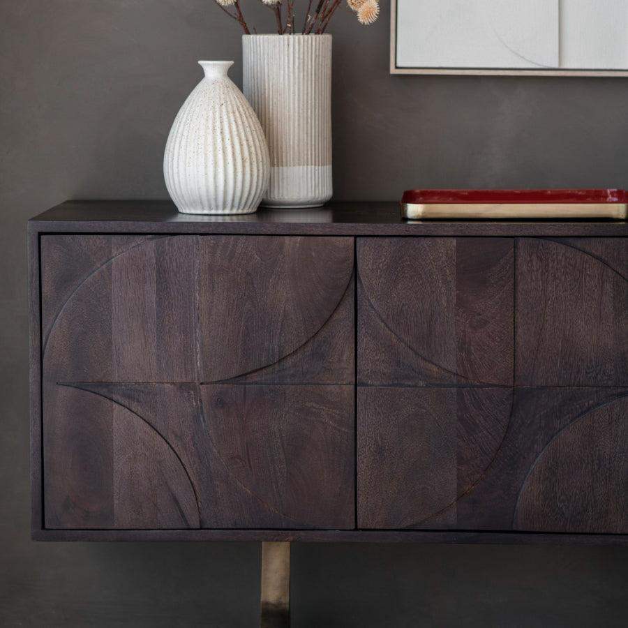 Nepal Mango Wood Sideboard Cabinet - The Farthing