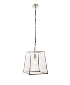 Nickel Trapeze Pendant Light - The Farthing