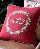 Noel Red Christmas Cushion Cover - The Farthing