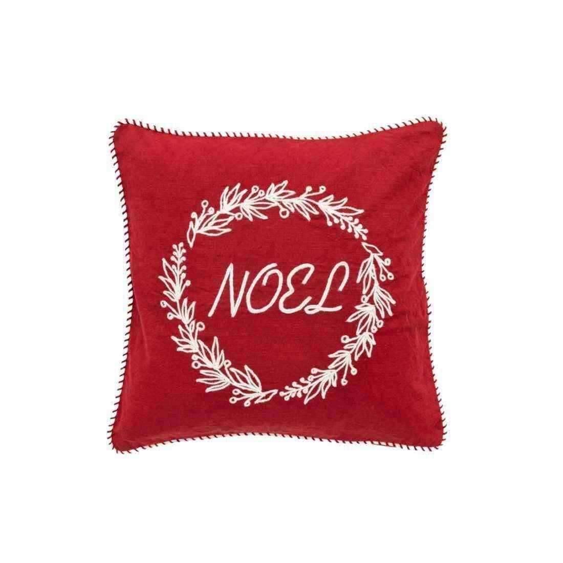 Noel Red Christmas Cushion Cover - The Farthing