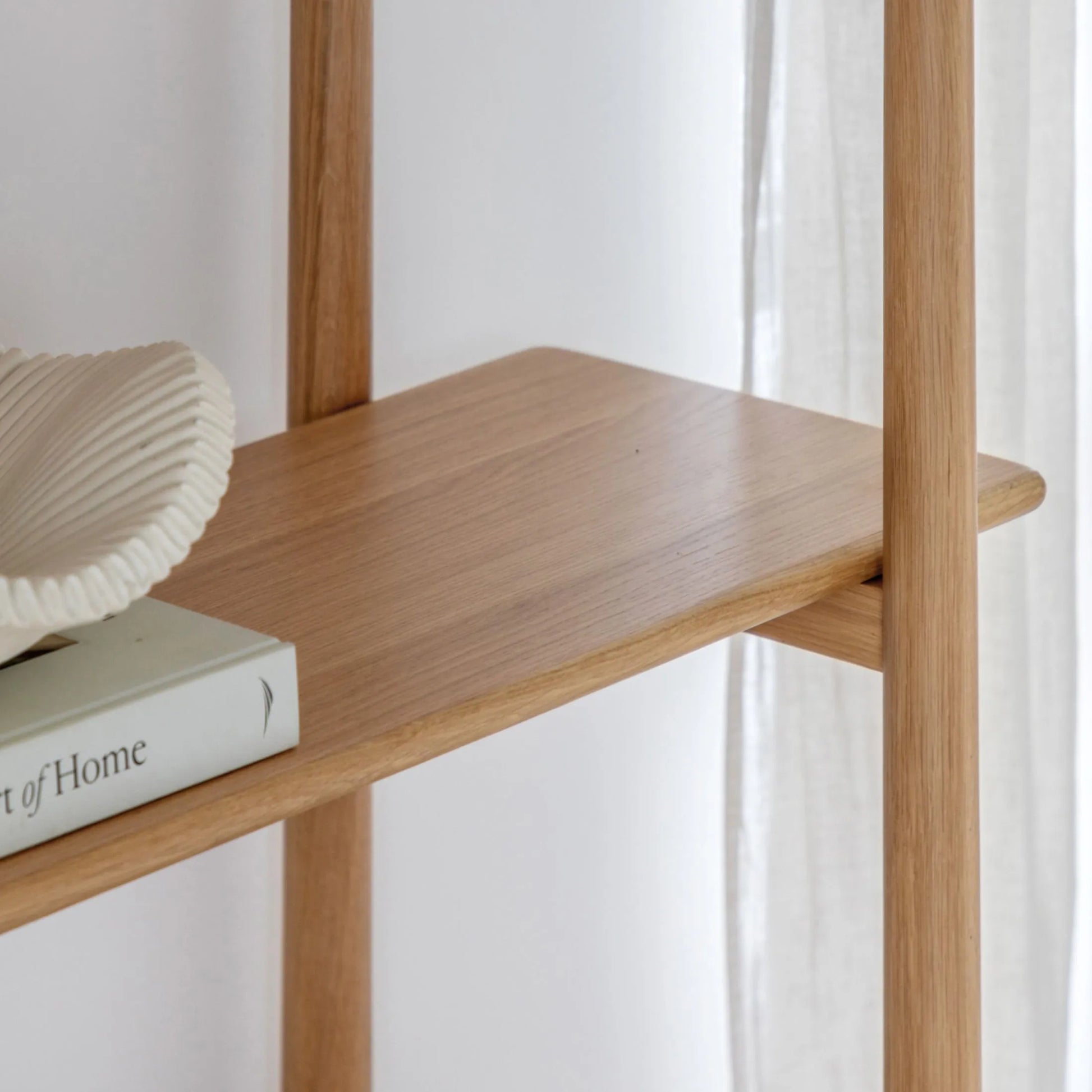 Nordic Oak 4 Shelf Display Unit - The Farthing