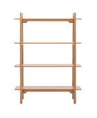 Nordic Oak 4 Shelf Display Unit - The Farthing