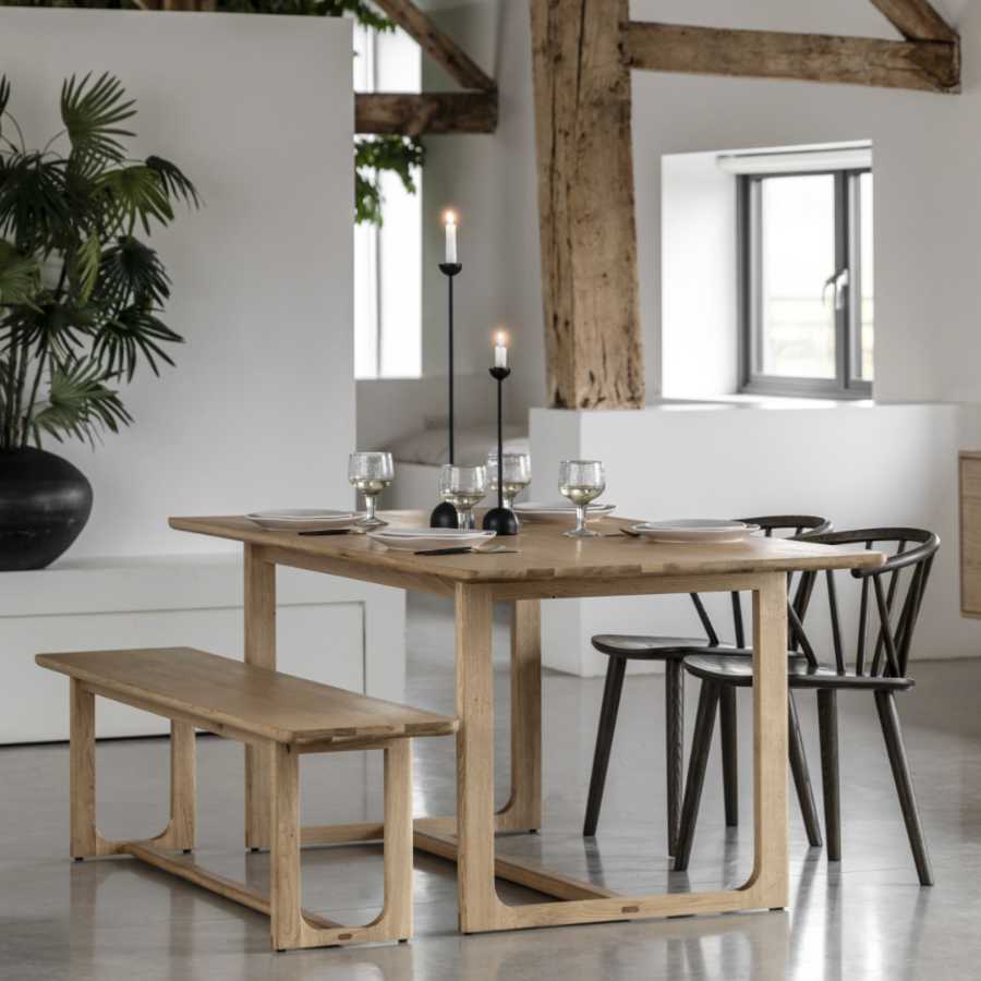 Nordic Oak Dining Table (6 - 8 Seater) - The Farthing