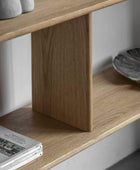 Nordic Oak Open Display Shelf Unit - The Farthing