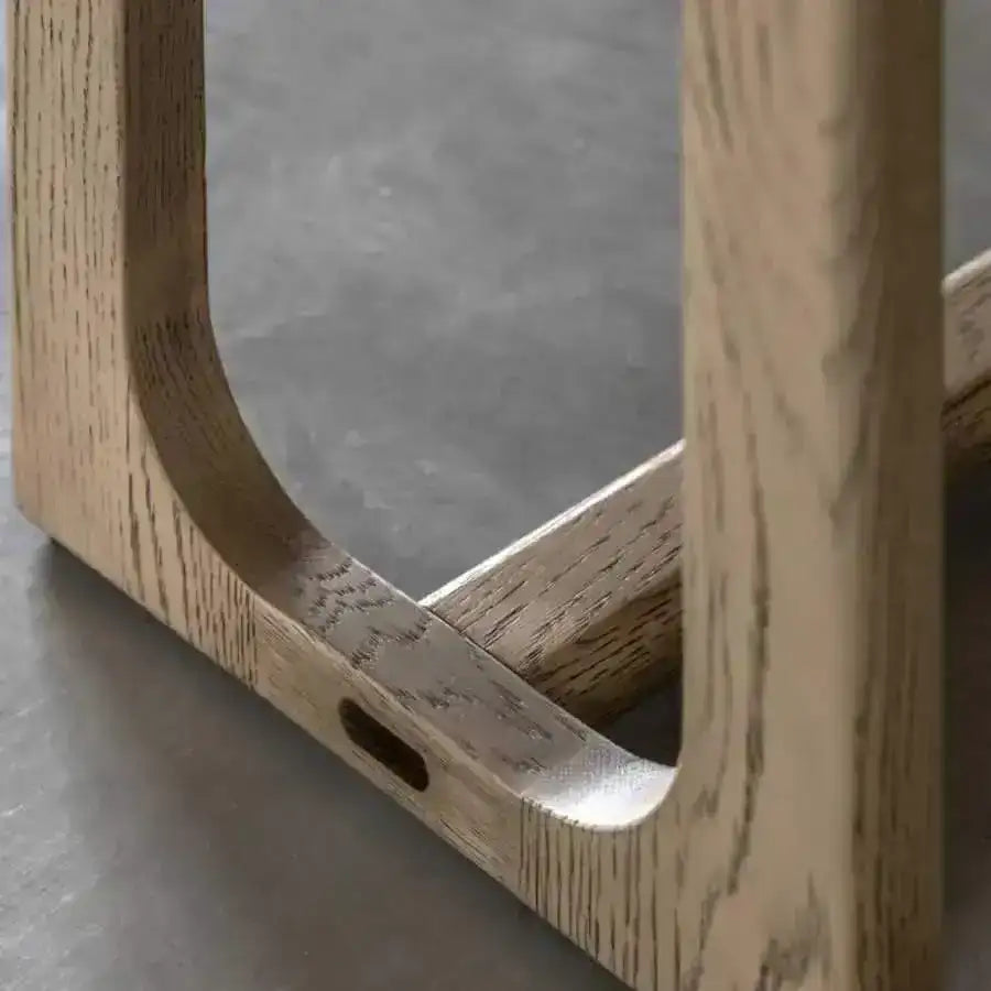 Nordic Smoked Oak Dining Bench