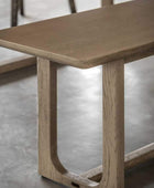 Nordic Smoked Oak Dining Bench 2