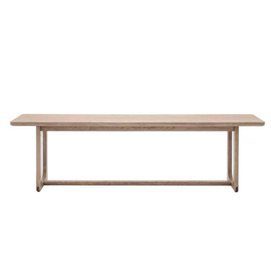 Nordic Smoked Oak Dining Bench 3