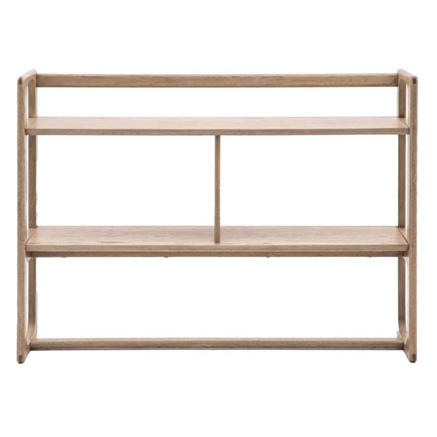 Nordic Smoked Oak Open Display Shelf Unit - The Farthing