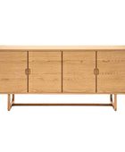 Nordic Styled Oak 4 Door Sideboard - The Farthing