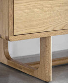 Nordic Styled Oak 4 Door Sideboard - The Farthing