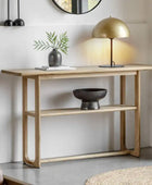 Nordic Styled Oak Console Table - The Farthing
