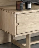 Nordic Styled Oak Sliding Door Media Unit - The Farthing