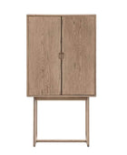 Nordic Styled Smoked Oak Cocktail Drinks Cabinet - The Farthing