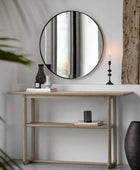 Nordic Styled Smoked Oak Console Table - The Farthing