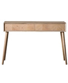 Oak Console Table with Chevron Front - The Farthing