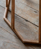 Octagonal Mirror Top Side Table - The Farthing