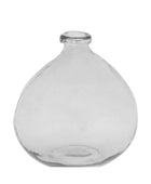 Organic Shape Grey Glass Vase - The Farthing