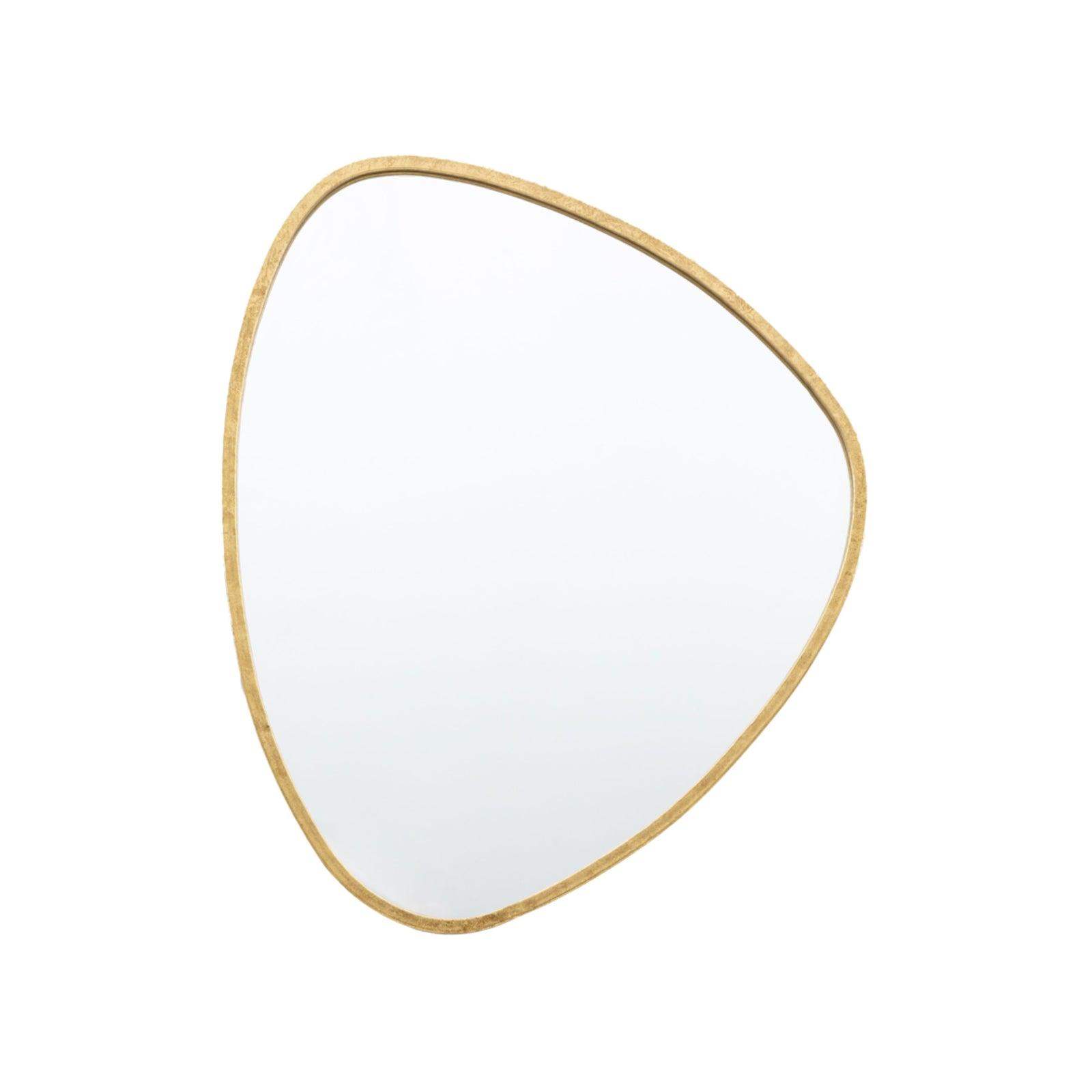 Organic Shaped Antique Gold Round Mirror - choice of two - The Farthing