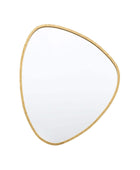 Organic Shaped Antique Gold Round Mirror - choice of two - The Farthing